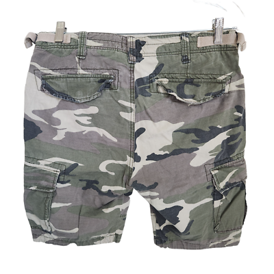 Jack & Jones Camo Cargo Shorts Mens W32 UK M Ripstop Comfort