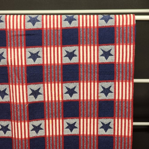 Red White and Blue Table Runner With Stars Design July 4th Themed 90 x 20 in - Picture 3 of 8