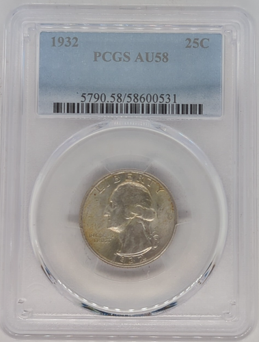 1932 Washington Quarter PCGS AU 58 25C US (S93) - Picture 2 of 5