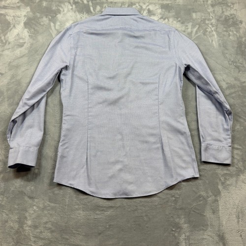 CHARLES TYRWHITT Non Iron Extra Slim Fit Blue Dress Shirt Mens Sz 16-34 - Picture 8 of 9