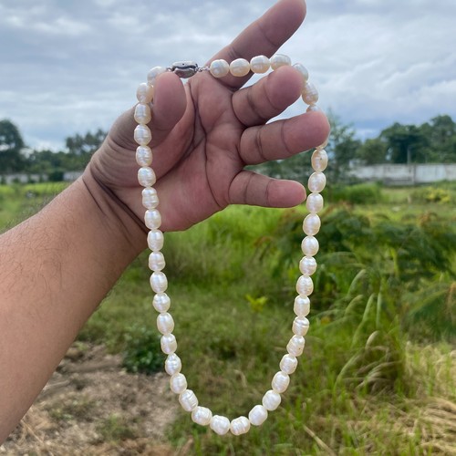Indonesia South Sea Pearl Necklace Pearl Necklace Pearl Size 8-9mm BoZorX C-1 - Picture 10 of 10