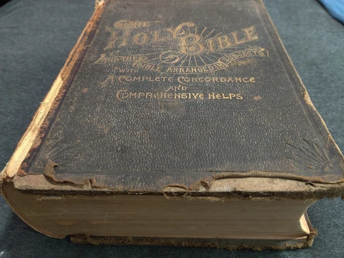 Antique (1891) Bible- looks really cool- restore or adore