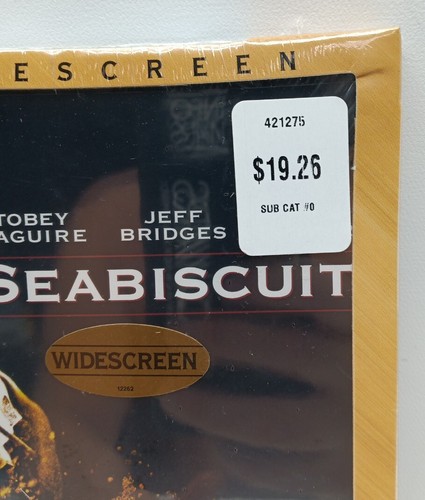 MOVIE: Seabiscuit DVD Tobey Maguire - NEW IN PACKAGE - Imagen 2 de 4