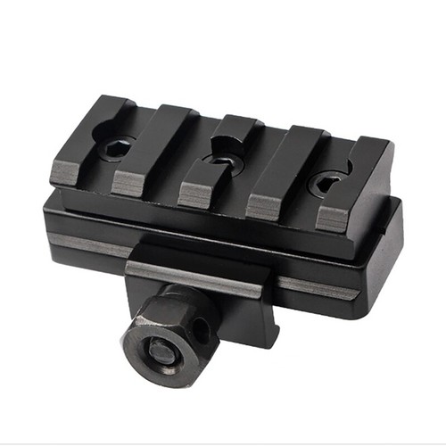 Tactical 4 Slot Low Riser Picatinny Rail with Spirit Bubble Level Scope Mounts - Picture 2 of 5