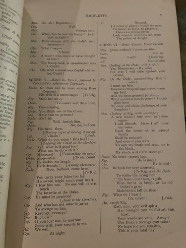 Libreto de colección 1907 San Carlo Grand Opera Rigoletto Broadway Nueva York Rullman - Imagen 4 de 6