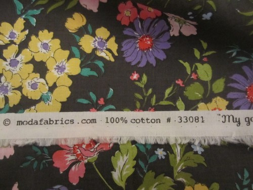 Regent Street Sentimental Studios Moda Multicolored Floral Cotton Fabric BTYx42 - Picture 3 of 10