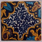 Mexican Tile Folk Art Handmade Talavera Backsplash Handpainted Mosaic # C211