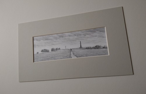 Northern Art original pencil drawing. Dave Hartley Werneth Low landscape artwork - Picture 2 of 3