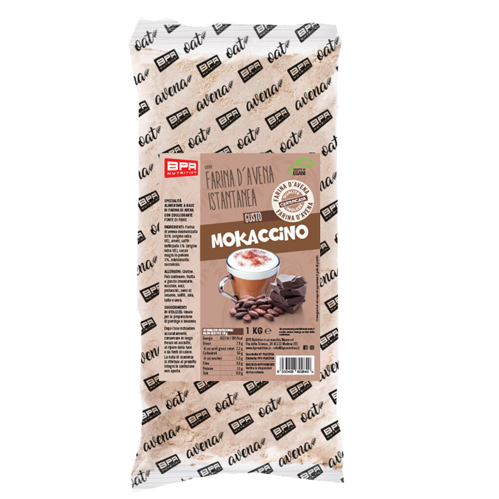 BPR NUTRITION FARINA DI AVENA ISTANTANEA AROMATIZZATA 1 KG Mokaccino