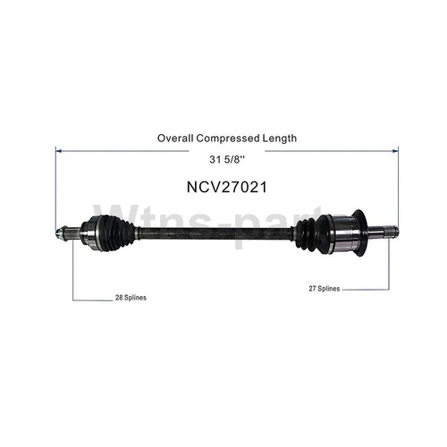 Rear CV Joints Axle 2x Fits 2014 BMW 428i xDrive 2.0L - Picture 6 of 8