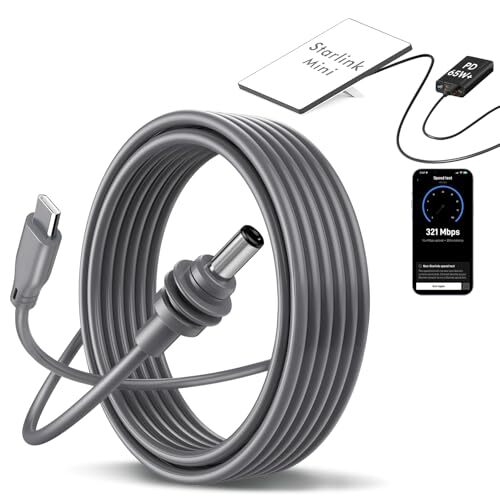 10 Fuß Starlink Mini USB C auf DC Stromkabel, Starlink Mini DC Stromkabel - Bild 3 von 8