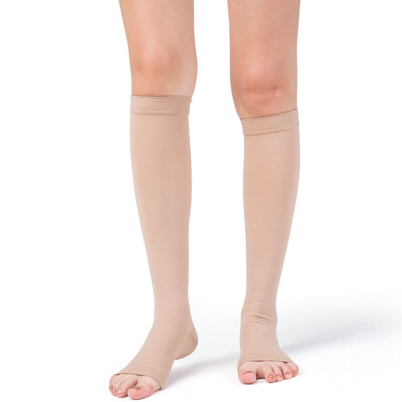 Knee High Calf Compression Socks Women Men 20-30 mmHg Graduated Support Varicose