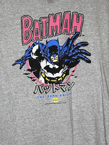 VINTAGE STYLE Dc Comics BATMAN Il Cavaliere Oscuro TShirt Uomo Large - Foto 3 di 5