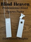 VERTICAL BLIND CONTROL CORD WEIGHTS WHITE CORD WEIGHT REPLACEMENT / BLIND SPARES