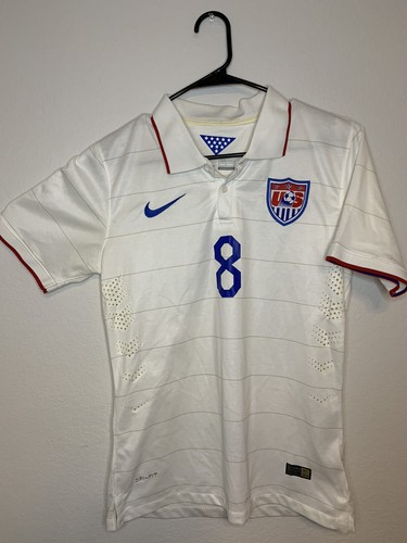 USA 2014 WORLD CUP HOME FOOTBALL SOCCER SHIRT TRIKOT NIKE DEMPSEY #8 HERREN SM - Bild 1 von 6