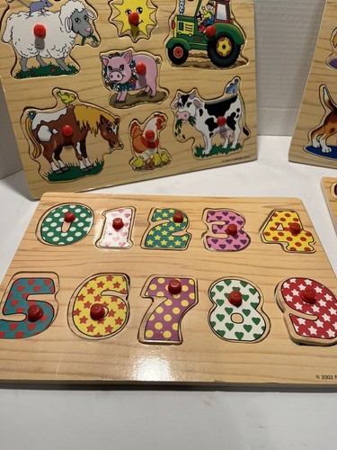 2002 Forever Toys 4 Pack Wooden Puzzles - 第 6/12 張圖片