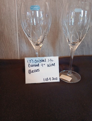 J.G. Durand France 9" Wine Glasses Goblet Set of Two (2) Replacement - Picture 8 of 8