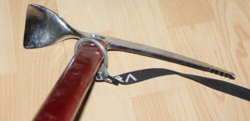Aluminium/metal ice pick old camp Interalp Premana top vintage decoration 90 cm used - Picture 15 of 21