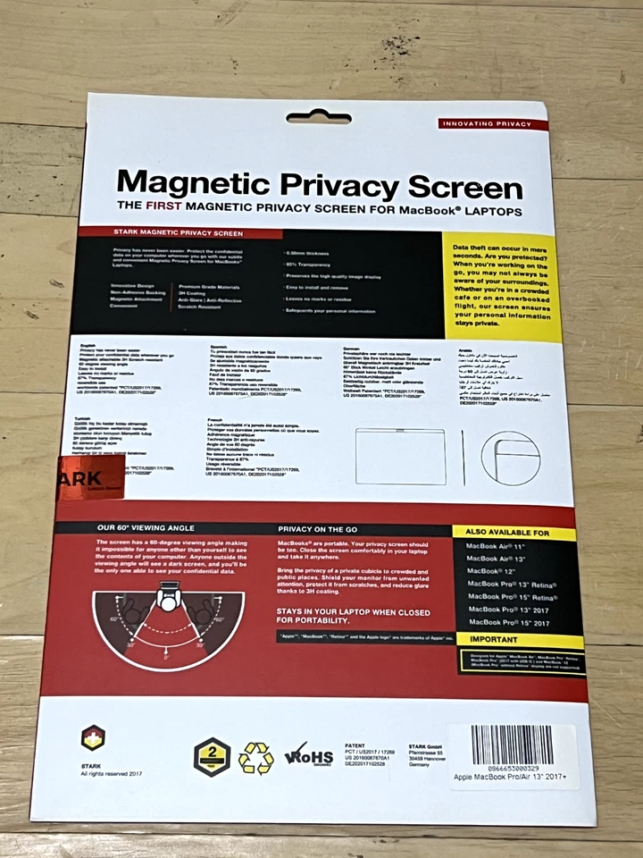 New Magnetic Privacy Screen Filter for MacBook Pro and Air 12" 13" 15" Touch Bar - Image 4 of 4