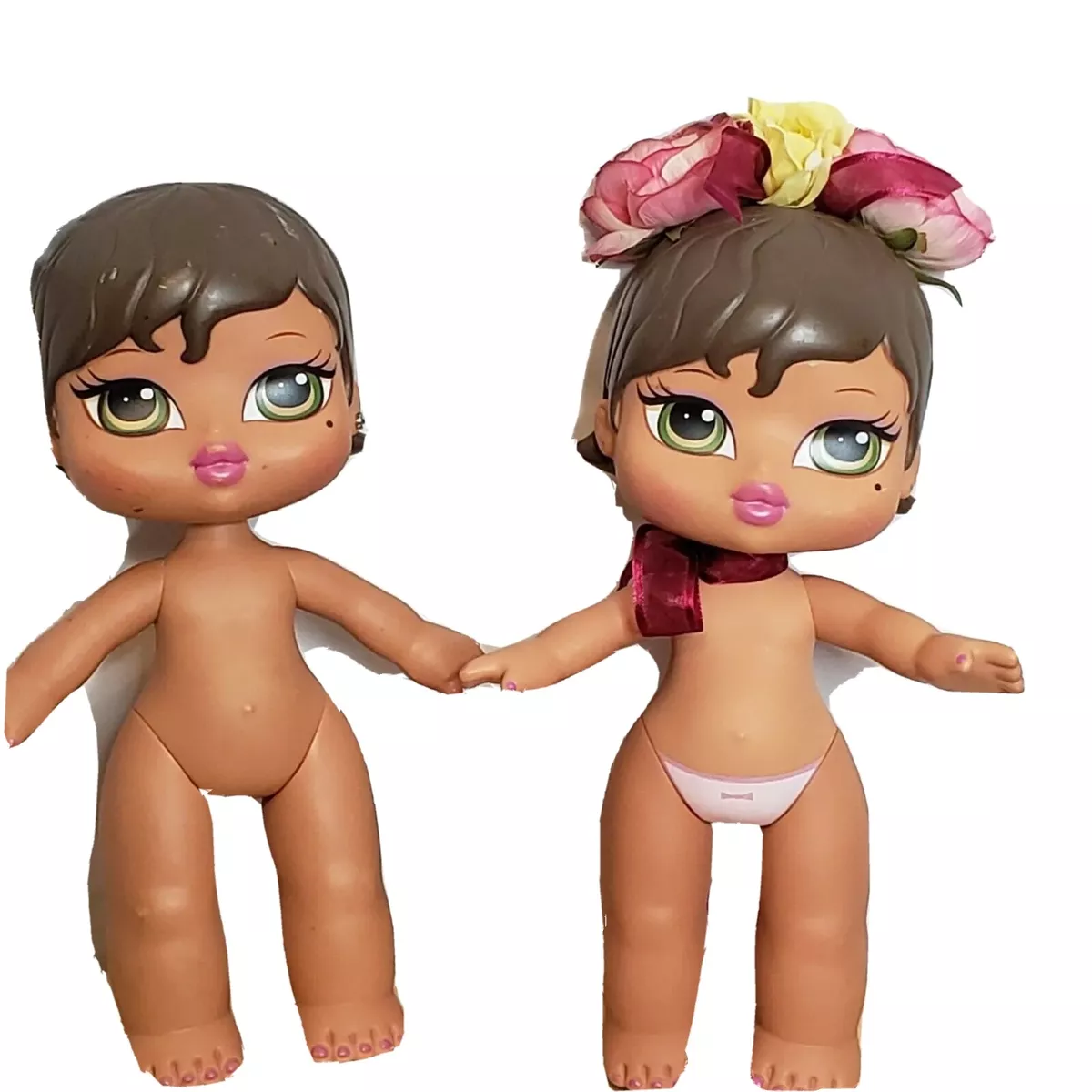 Bratz Big Baby Yasmin Doll Set of 2 No Clothing or Accessories As Is Played  With