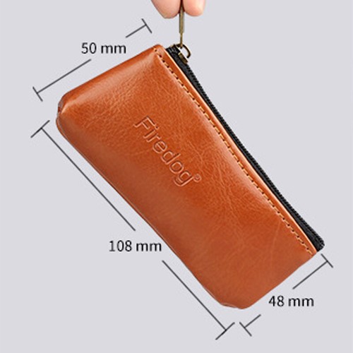 PU Leather Brown Smoking Pipe Pouch Tobacco Rolls Portable Durable Small Pouch - Picture 3 of 10
