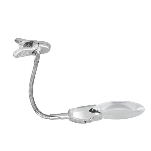 Magnifying Glass With Light Adjustable Flexible Gooseneck Clip On Magnifying SG5 - Foto 16 di 23