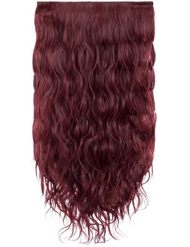 Hair Extension Beach Wave Natural Curly Wavy Thick 3 Weft Clipped Koko Couture - Picture 10 of 53