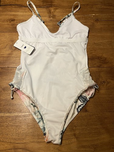 Rachel Roy Swimsuit Bathing Suit New NWT One Piece Swim S Shells Coral Palms - Picture 12 of 13