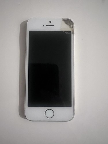 Apple iPhone 5S 16GB - Gold & White - ME434B/A A1457 - WORKING - BROKEN SCREEN - Afbeelding 2 van 5