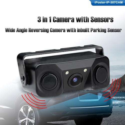 5" Car Rear Mirror Monitor + 170° Reversing Camera Parking Radar Sensor Beeper - Picture 4 of 20