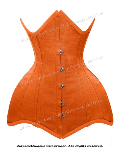 Heavy Duty 26 Double Steel Boned Waist Training Cotton Underbust Corset #8715-OT - Picture 32 of 50