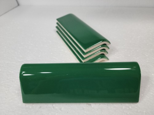 Smaragdgrüne Keramikfliese Schmutzfänger Backsplash Subway Mudcap Mid Century Modern - Bild 2 von 18