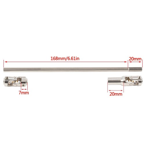 Steel Cut to Length Drive shaft 68-229mm for 1/10 RC Crawler LCG Capra SCX10 Pro - Picture 2 of 14