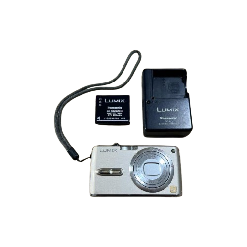 Panasonic Lumix DMC-FX07 Silver 7.2MP Digital Camera Tested Working Usewd Japan