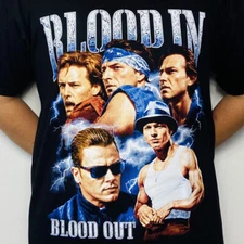 Vatos Locos Sangre por Sangre Playera Negra Dragon's Fire Black T-Shirt Mexico