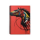 Horse artwork on Spiral Notebook - Ruled Line