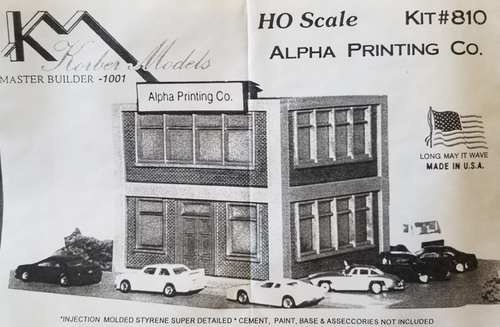 Korber Models 810 ALPHA PRINTING Graphics Co Building Co Detailed Kit