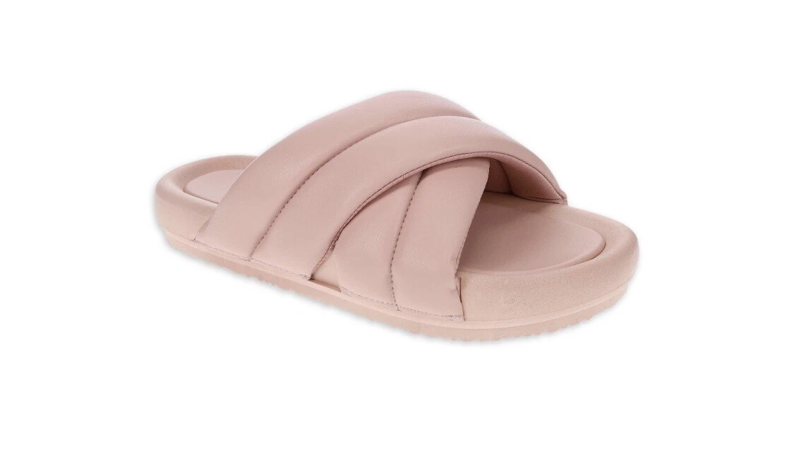 Blush store slide sandals
