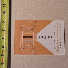 ARGUS SHOWMASTER MOVIE PROJECTOR 500A 750AV 750AVZ 1000 MANUAL 4