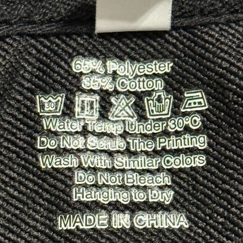 Black Graphic Sweatshirt medium Half Hood Half Holy medium pray don’t play funny - Imagen 4 de 9