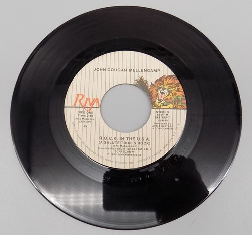 John Cougar Mellencamp ROCK In The USA 45 With Picture Sleeve No Scratches - Imagen 2 de 7