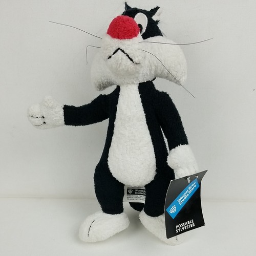 Vintage Warner Bros Studio Store 10 Zoll SYLVESTER beweglicher Plüsch Looney Tunes 2000  - Bild 1 von 12