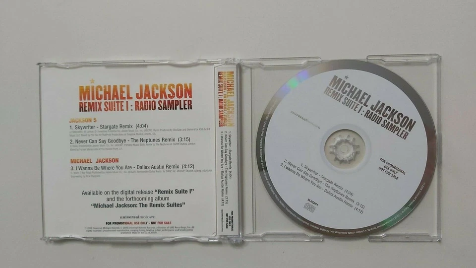 MICHAEL JACKSON  REMIX SUIT I  RADIO SAMPLER PROMO CD - Image 2 of 2
