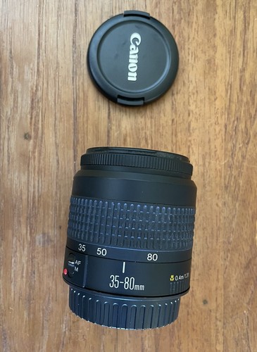 Canon Zoom Lens EF 35-80mm f/4-5.6 III Auto/Manual Good with Lens Caps