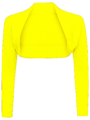 NEW WOMEN LADIES LONG SLEEVE BOLERO SHRUG CARDIGAN LADIES PLAIN TOP UK SIZE 8-22 - Picture 24 of 24