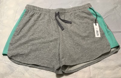 Zelos Women s XL Core running athletic Shorts NWT Gray Aqua NEW