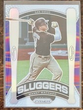 Manny Machado 2021 Panini Prizm Sluggers SL12 Silver Holo Prizm San Diego Padres