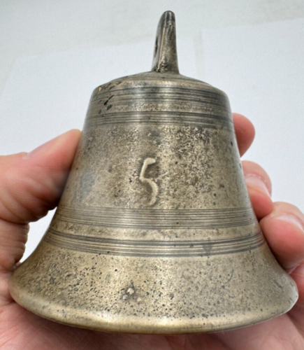 Glocke Klingel Türglocke vintage alt antik aus Metall Guss retro vintage Kuh - Bild 4 von 5