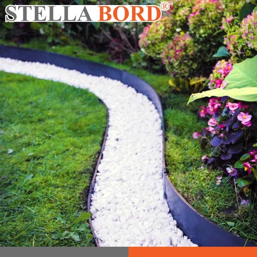 Borde de césped Stella 8x100 cm borde de cama borde de corte borde de cama + 5 clavos - Imagen 9 de 10