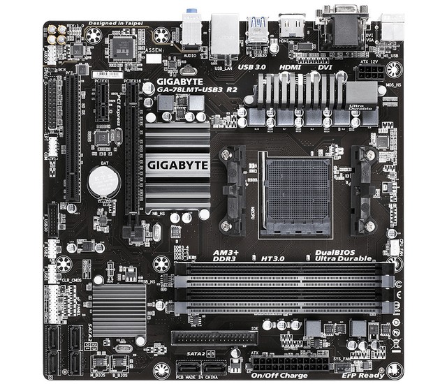 Socket AM3+//AM3 For AMD DDR3 Gigabyte GA-78LMT-S2 Motherboard 760G USB2.0 16G